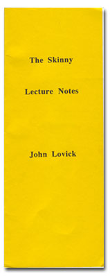 John Lovick notes